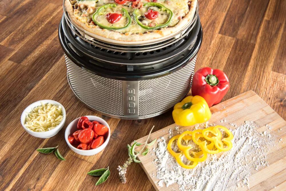 COBB PIZZA SET | Pizzastein + Bratenrost + Grillplatte | 3-teilig von Cobb