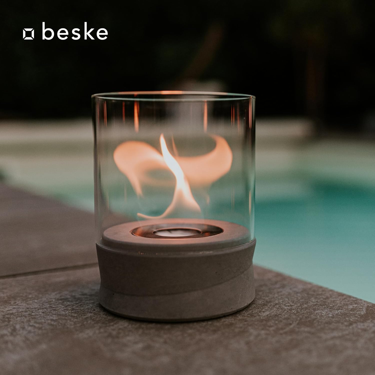 BESKE Ethanolfeuer Yali für Indoor & Outdoor | Ø14cm von Beske-Manufaktur BESKE Ethanolfeuer Yali für Indoor & Outdoor | Ø14cm von Beske-Manufaktur