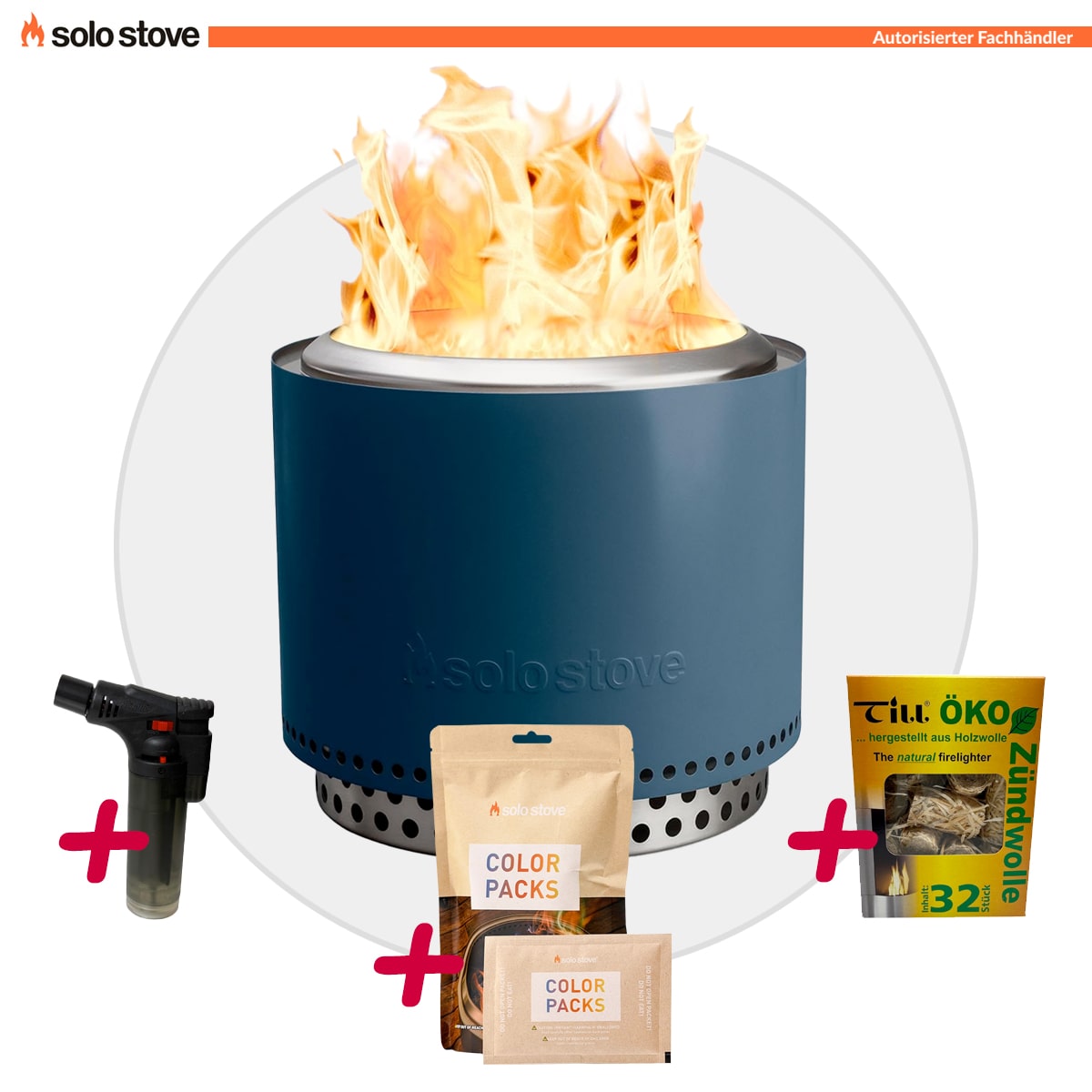 Solo Stove BONFIRE 2.0 + STAND Water + Buntes Feuer + Anzünder - AKTION Solo Stove BONFIRE 2.0 + STAND Water + Buntes Feuer + Anzünder - AKTION