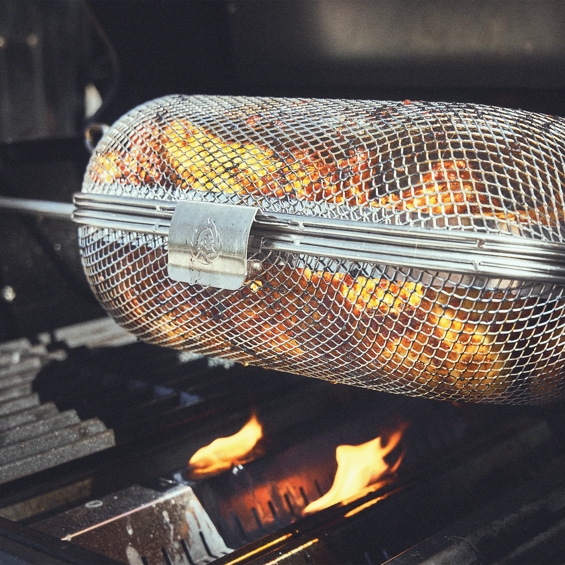 BURNHARD Grillkorb für Drehspieß von BURNHARD