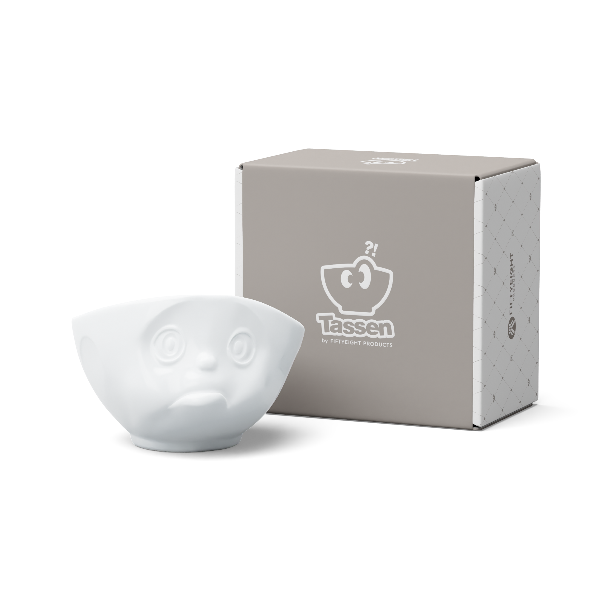 58products | Schale Schmollend in weiß 500ml ideal für leckeres Müsli + Suppen + Salate + Pasta + Süßigkeiten | Made in Germany von 58products