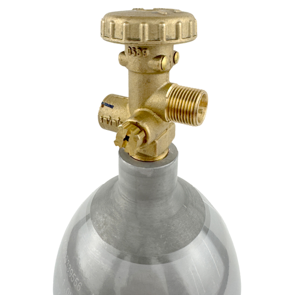 Befüllbare Aluminium Propanflasche Profill 0.5 + Umfüllschlauch + Schnellkupplungen von HUW24 Befüllbare Aluminium Propanflasche Profill 0.5 + Umfüllschlauch + Schnellkupplungen von HUW24