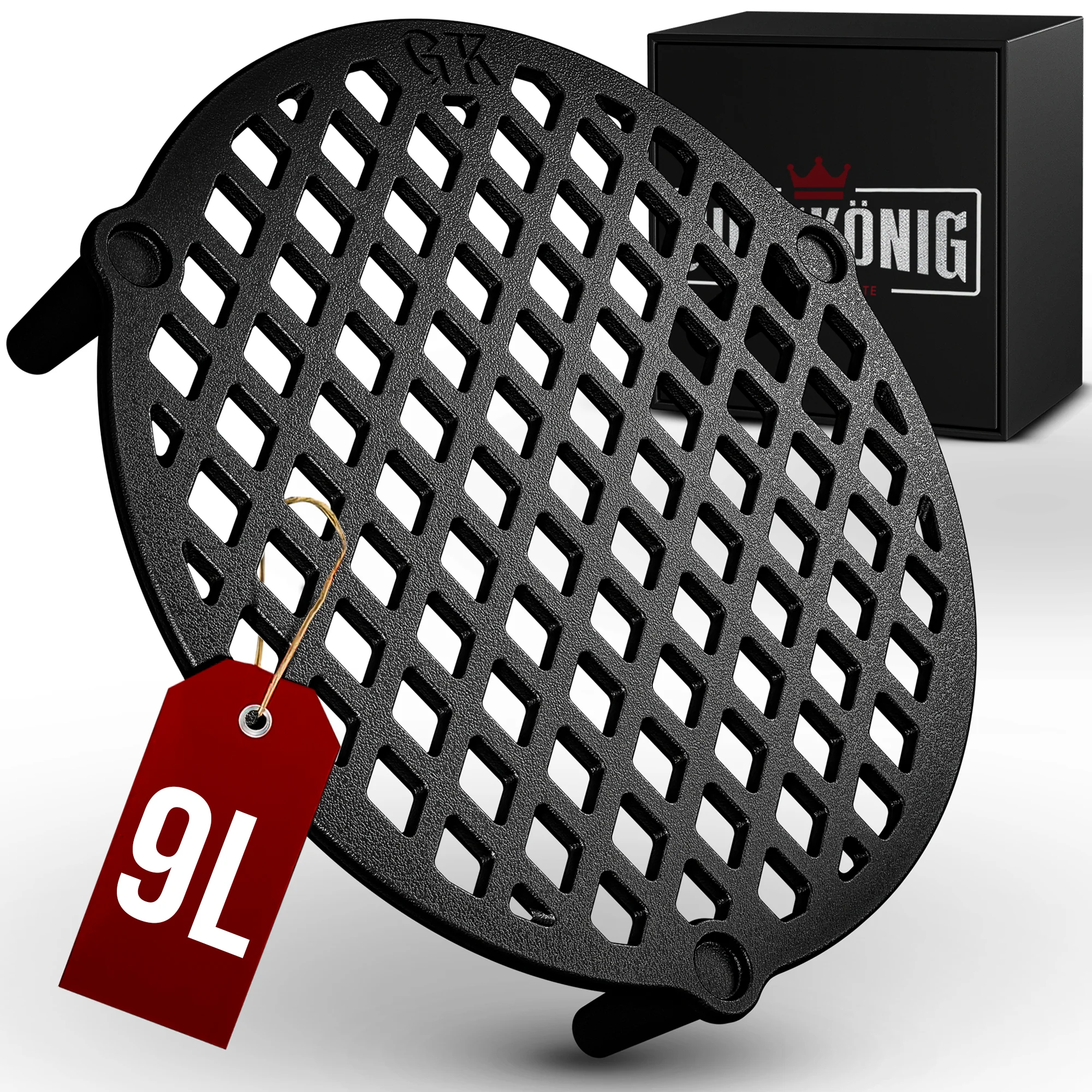 GUSSKÖNIG Gusseisen Stapelrost für Dutch Oven 9 Liter Ø 24cm GUSSKÖNIG Gusseisen Stapelrost für Dutch Oven 9 Liter Ø 24cm