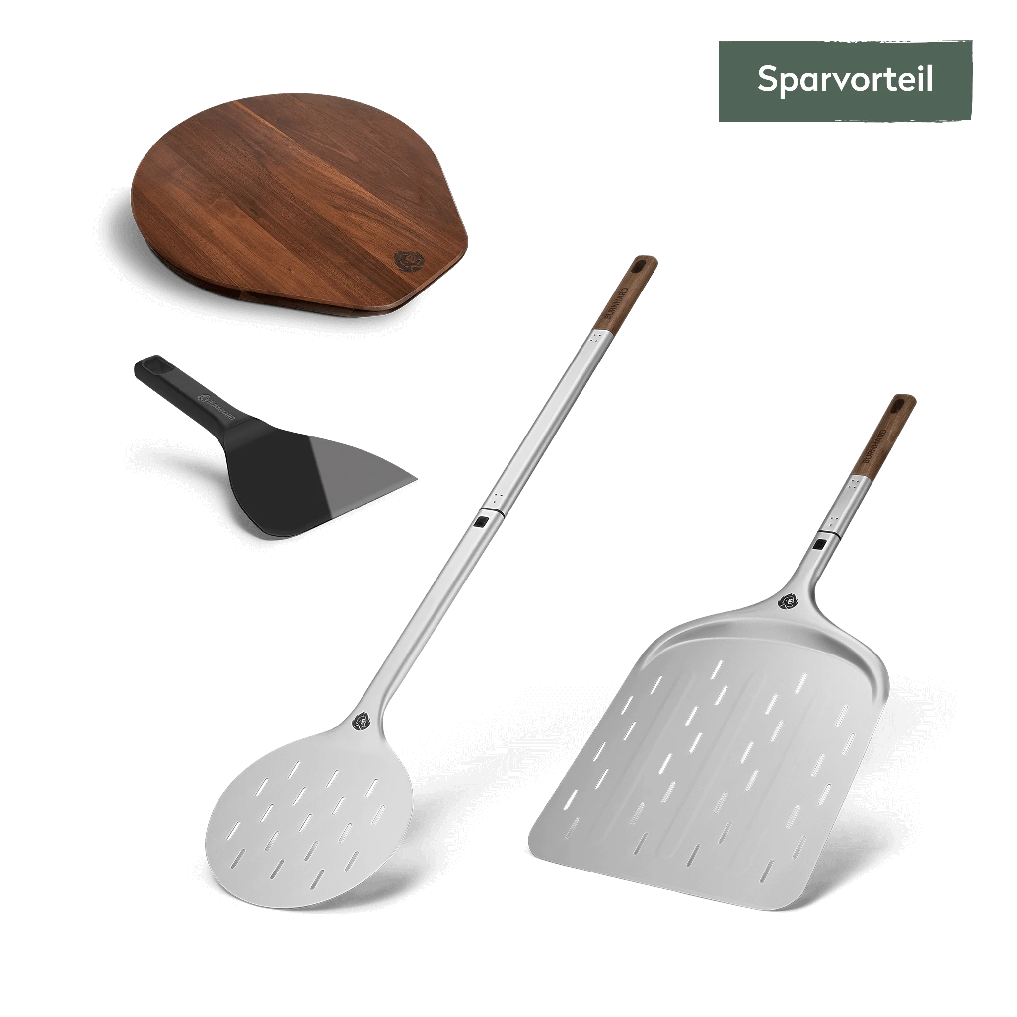 BURNHARD Pizza-Set 4-tlg. inkl. Pizzaschieber für den TONY von BURNHARD