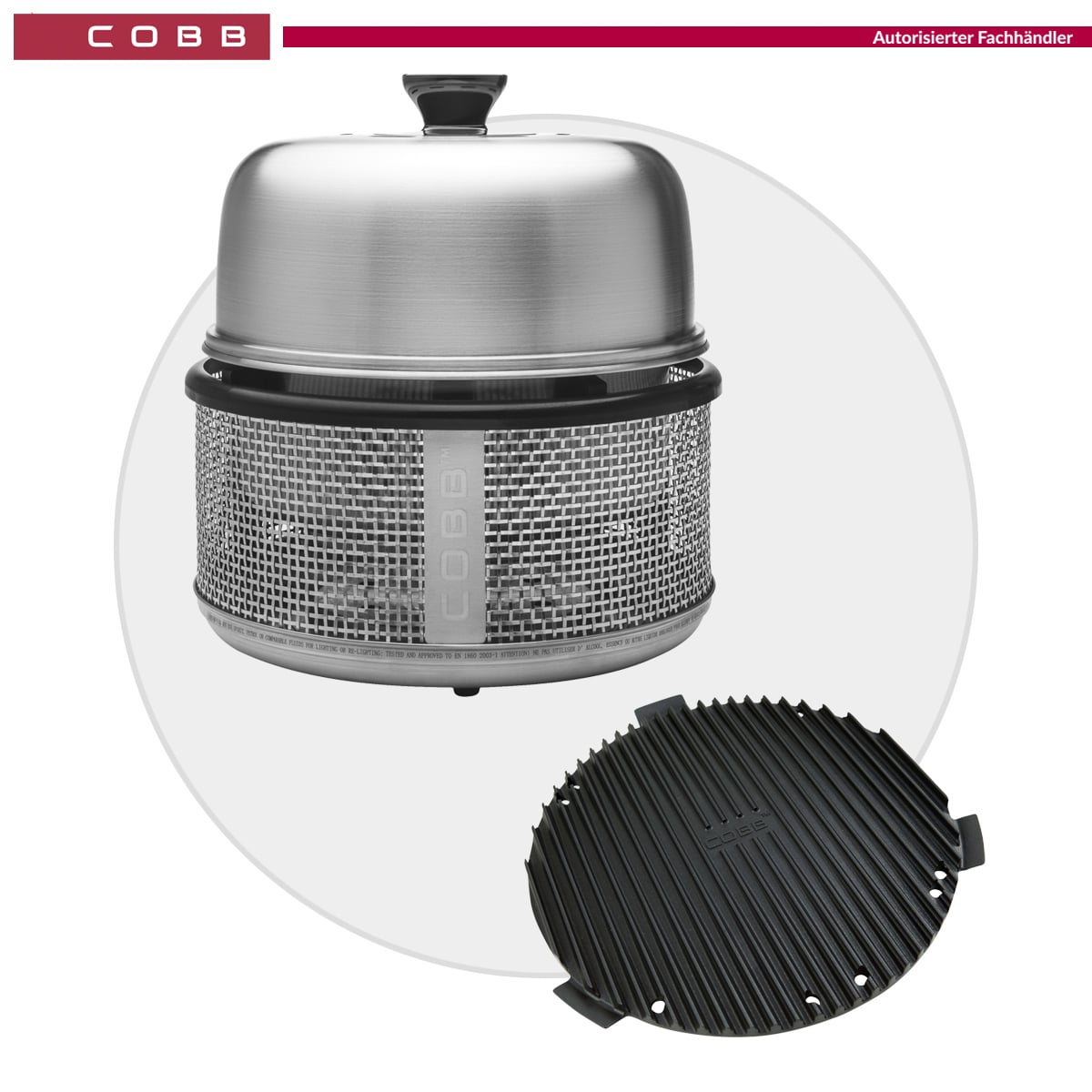 Cobb Premier AIR DELUXE Grill inkl. Air Deckel & Griddle+ (CO300-1)