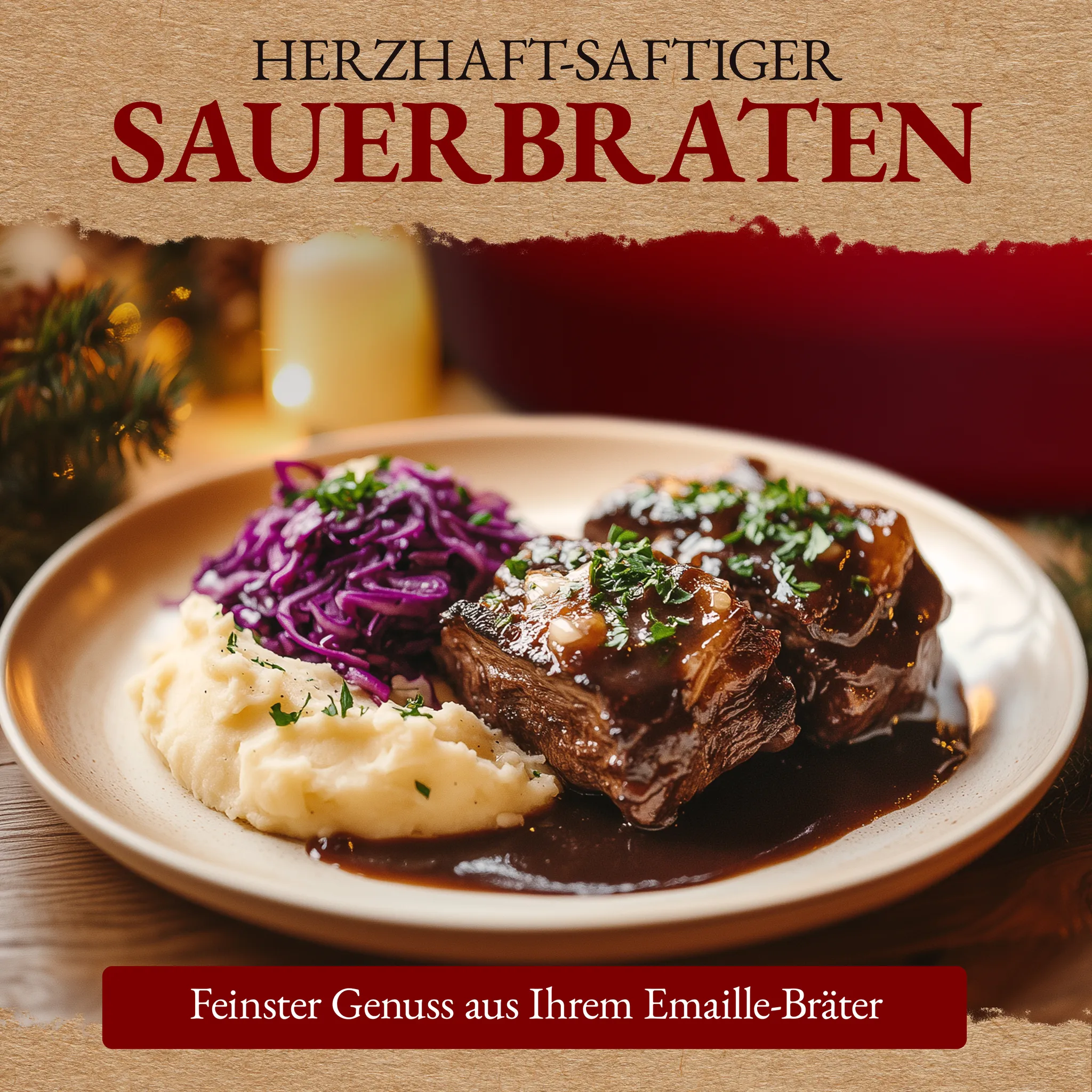 SCHMORGOLD Bräter XL mit Deckel aus emailliertem Gusseisen oval - 33 cm - 6 Liter von SCHMORGOLD