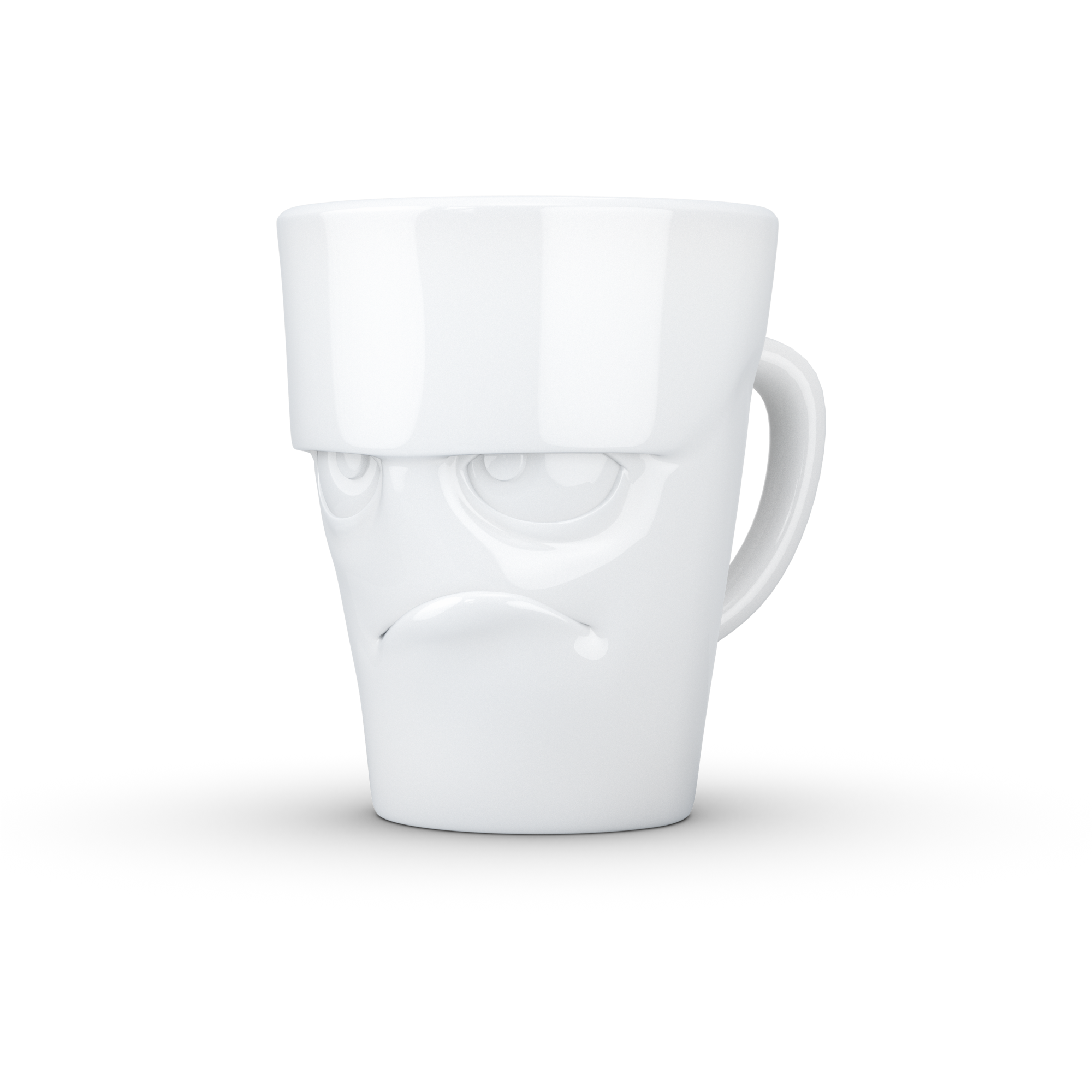 58products | Henkelbecher Grummelig weiß 350 ml ideal für Milchkaffee + Kaffee + Tee + Kakao | Made in Germany von 58products 58products | Henkelbecher Grummelig weiß 350 ml ideal für Milchkaffee + Kaffee + Tee + Kakao | Made in Germany von 58products