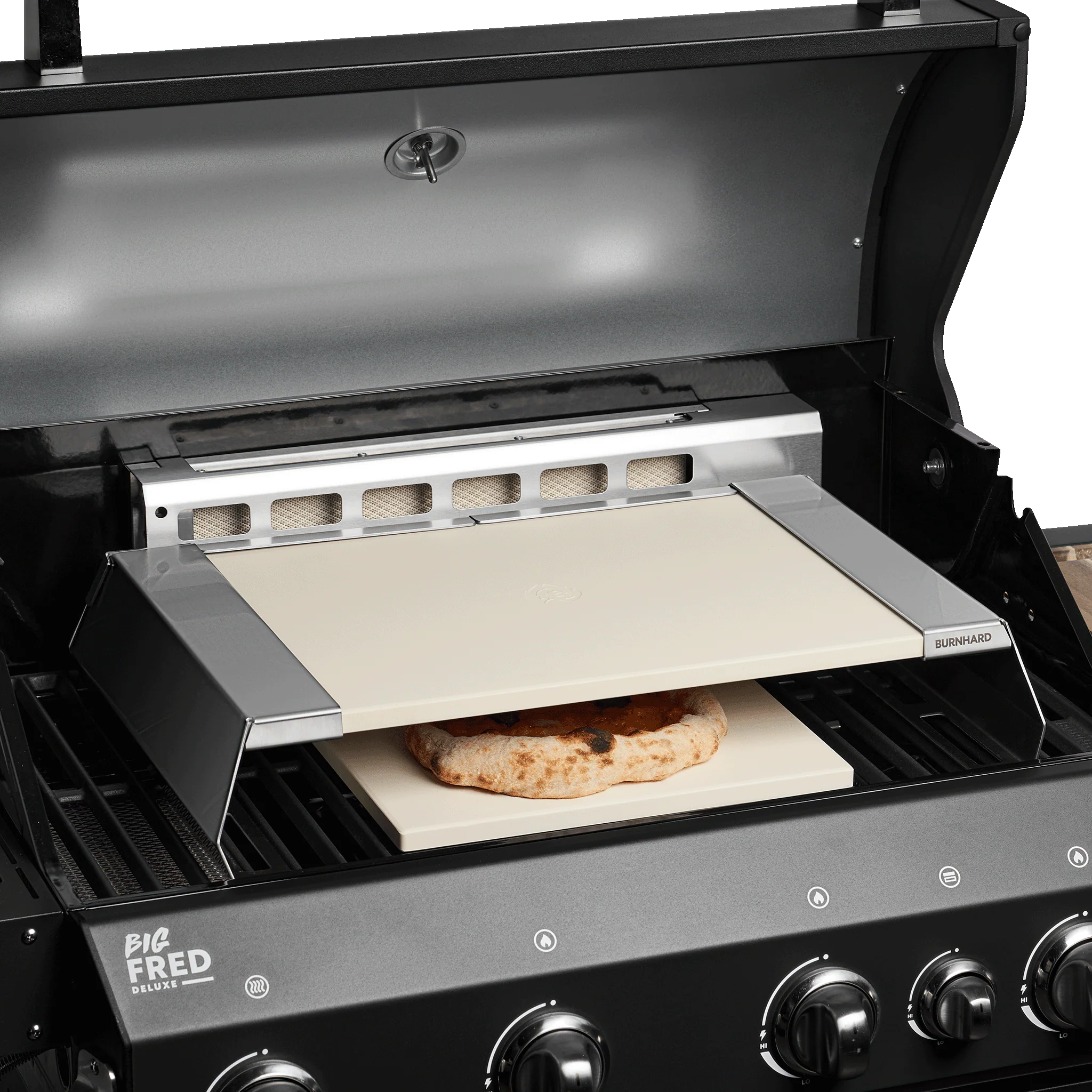 BURNHARD Pizzaaufsatz Starter-Set 2-tlg. mit Pizzaschieber 36 cm von BURNHARD