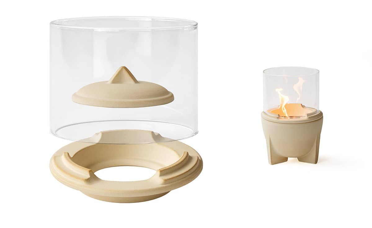 DENK Keramik Lichtglas-Aufsatz für Schmelzfeuer® Outdoor CeraNatur® ~ SFD-LGA von DENK Keramik DENK Keramik Lichtglas-Aufsatz für Schmelzfeuer® Outdoor CeraNatur® ~ SFD-LGA von DENK Keramik