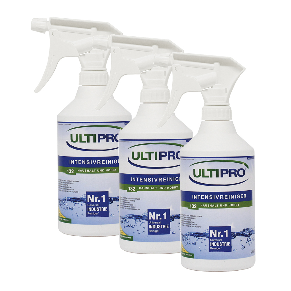 3x 0,5 Liter ULTIPRO Intensivreiniger für Haushalt & Hobby & Camping & Gewerbe | biologisch abbaubarer von ULTIPRO 3x 0,5 Liter ULTIPRO Intensivreiniger für Haushalt & Hobby & Camping & Gewerbe | biologisch abbaubarer von ULTIPRO