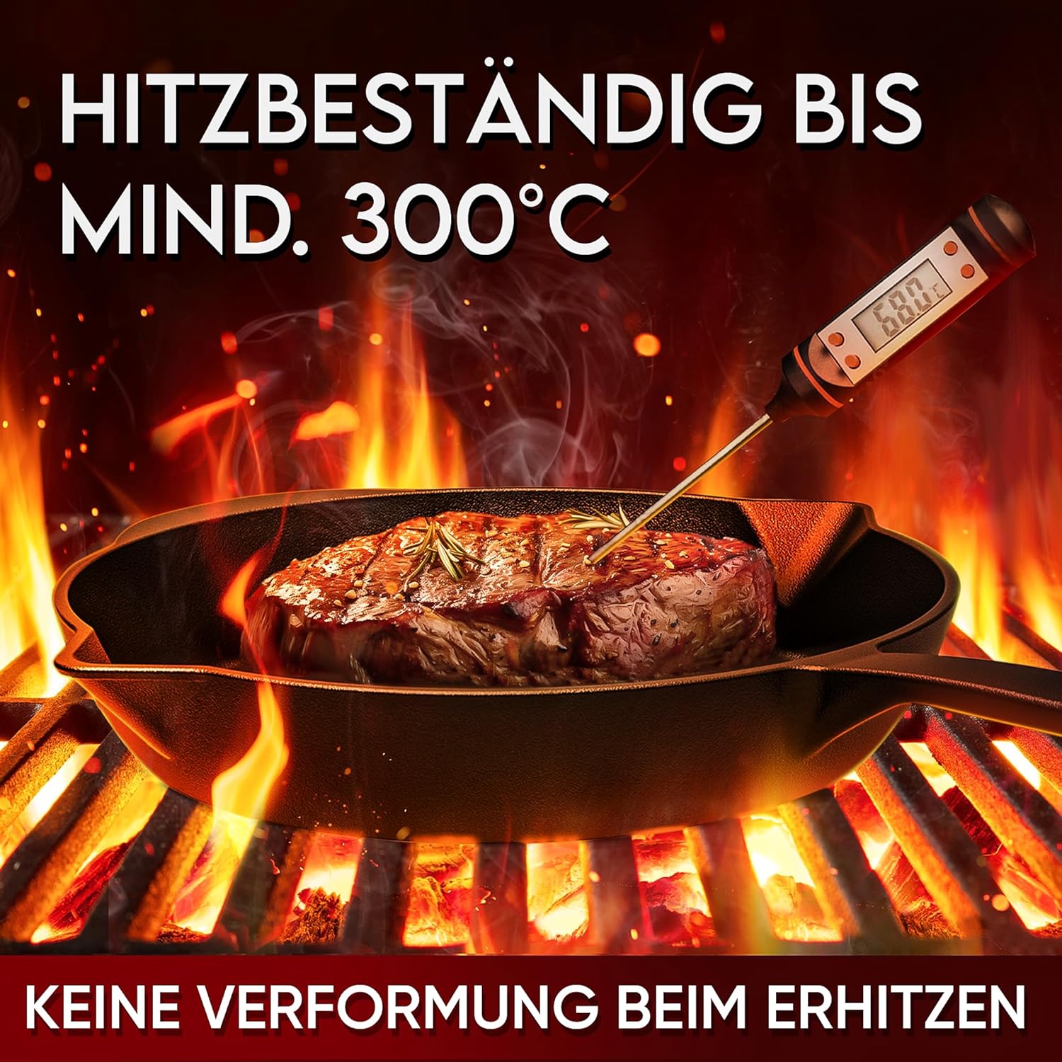 GUSSKÖNIG Ø 26cm Gusseisenpfanne Pfanne Gusseisen - Bratpfanne Induktion von GUSSKÖNIG