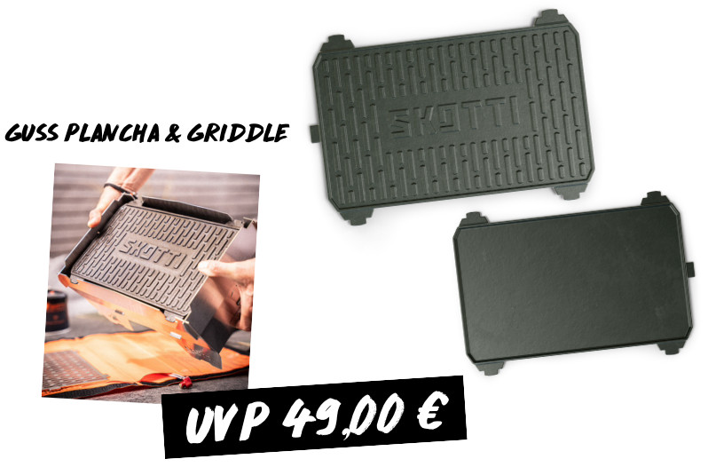 SKOTTI KAST 2 in 1 Gusseisen Plancha & Griddle von SKOTTI