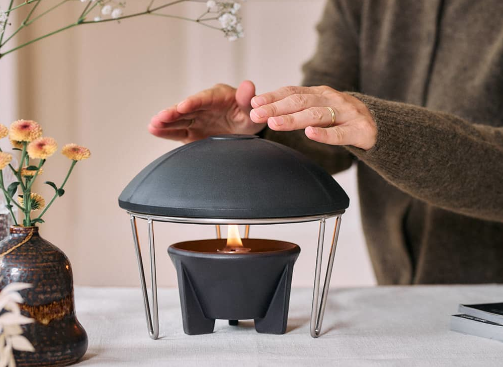 DENK Keramik Schmelzfeuer® Indoor CeraLava® mit Wärmehaube anthrazit ~ SFCI+WHAN von DENK Keramik DENK Keramik Schmelzfeuer® Indoor CeraLava® mit Wärmehaube anthrazit ~ SFCI+WHAN von DENK Keramik