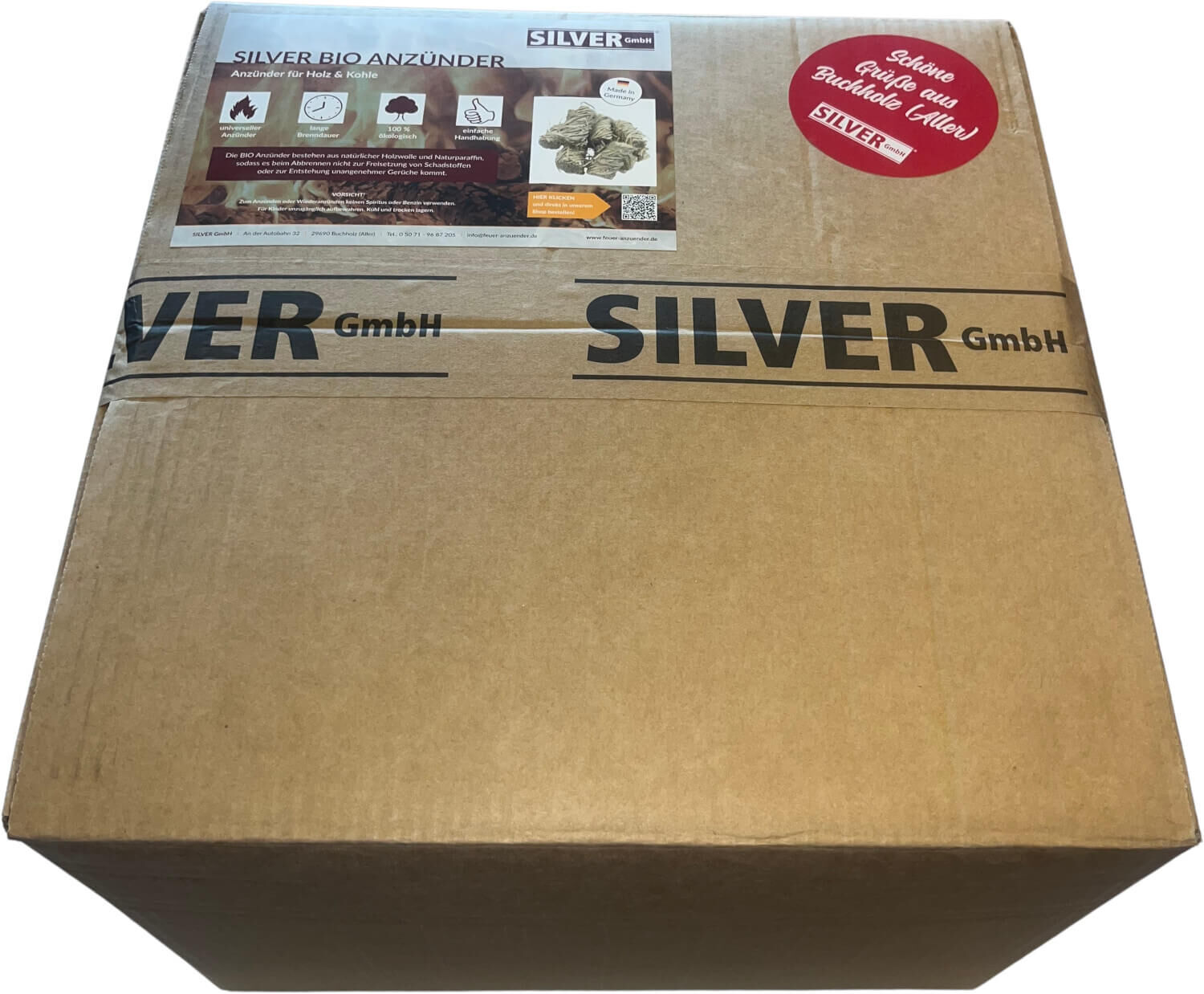 10kg SILVER Holzwolle Anzünder | Grillanzünder - Ofennzünder - Kaminanzünder für Holz und Kohle von SILVER GmbH