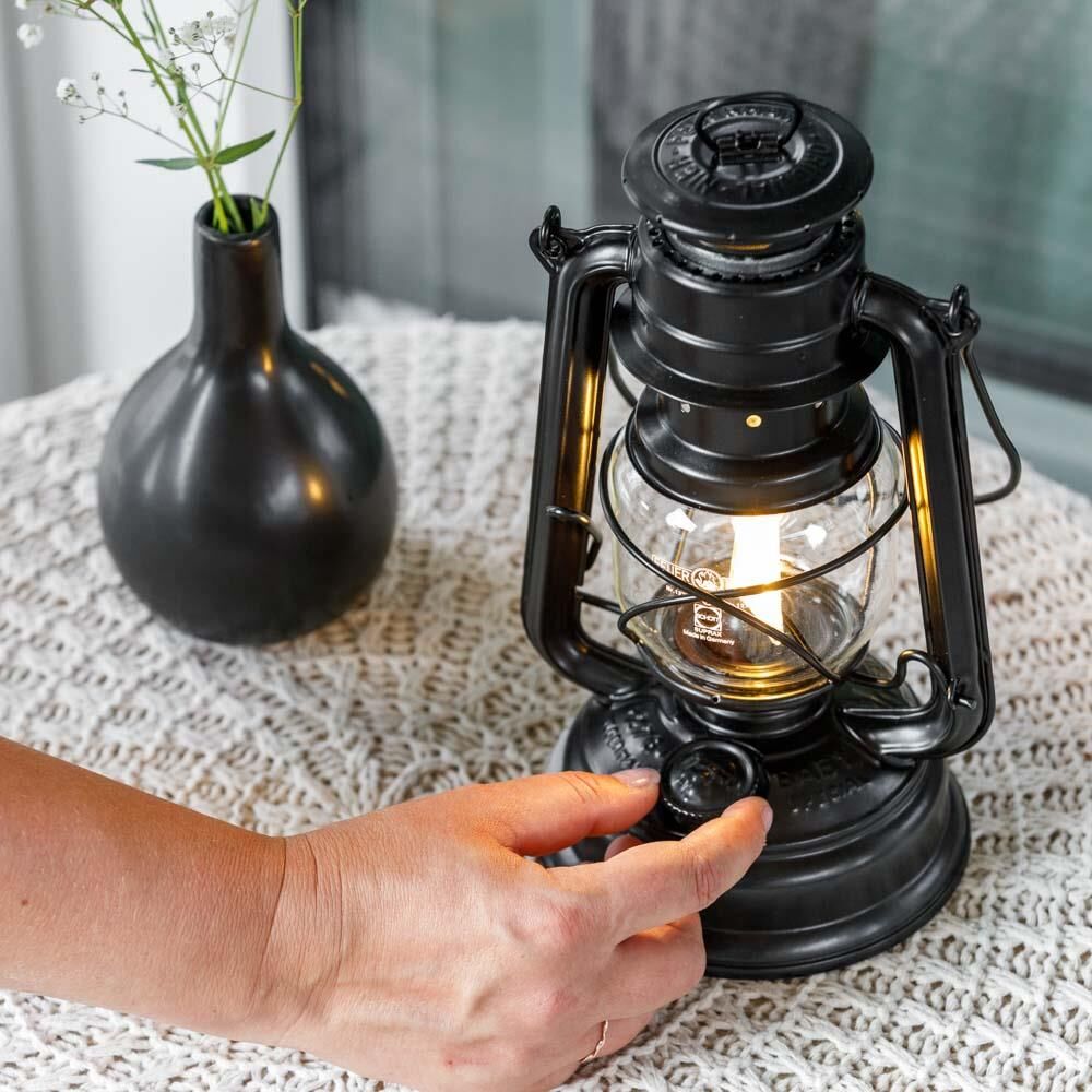 LED Laterne Baby Special 276 Matt Black | bis 150 Lumen | Dimmbar | Feuerhand von Feuerhand