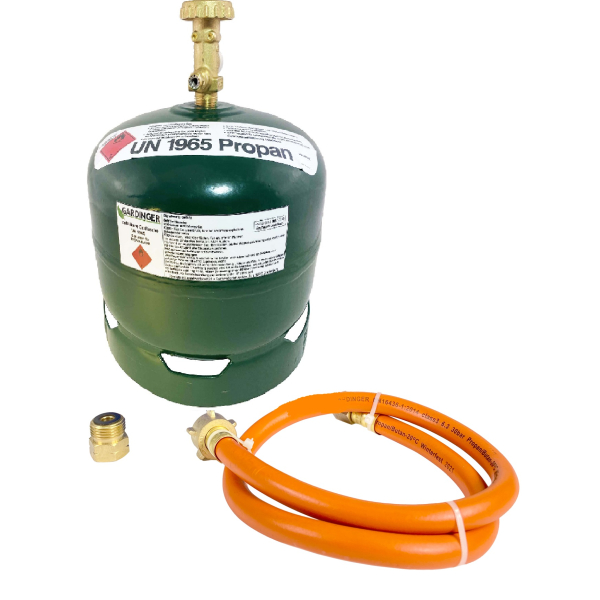 Befüllbare Propanflasche Profill904 1,9kg inkl. Umfüllschlauch und Adapter für z. B. VW California - 2026er Prüfstempel von HUW24