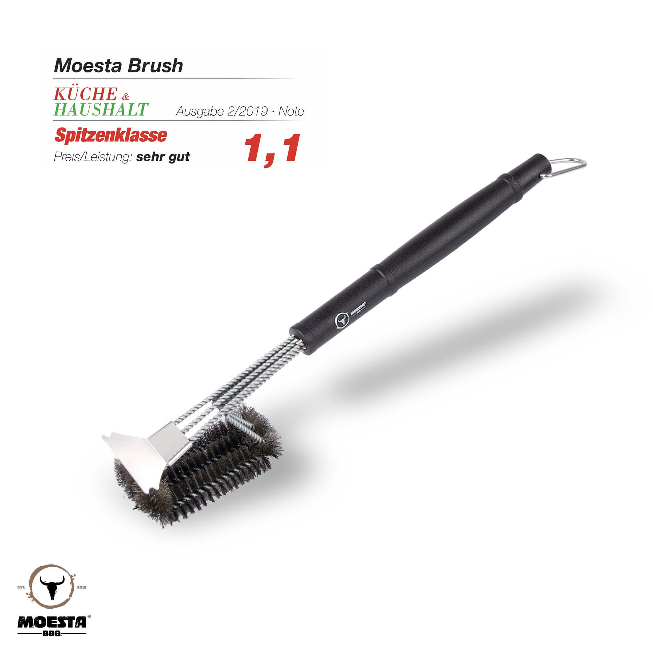BBQ Brush No. 1 - Die Edestahlbürste unter den Grillbürsten ~ Moesta BBQ von Moesta BBQ