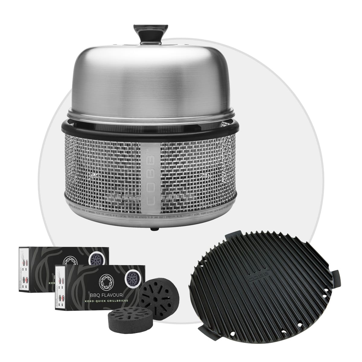 COBB Premier AIR DELUXE Grill inkl. Air Deckel & Griddle+ (CO300-1) von Cobb