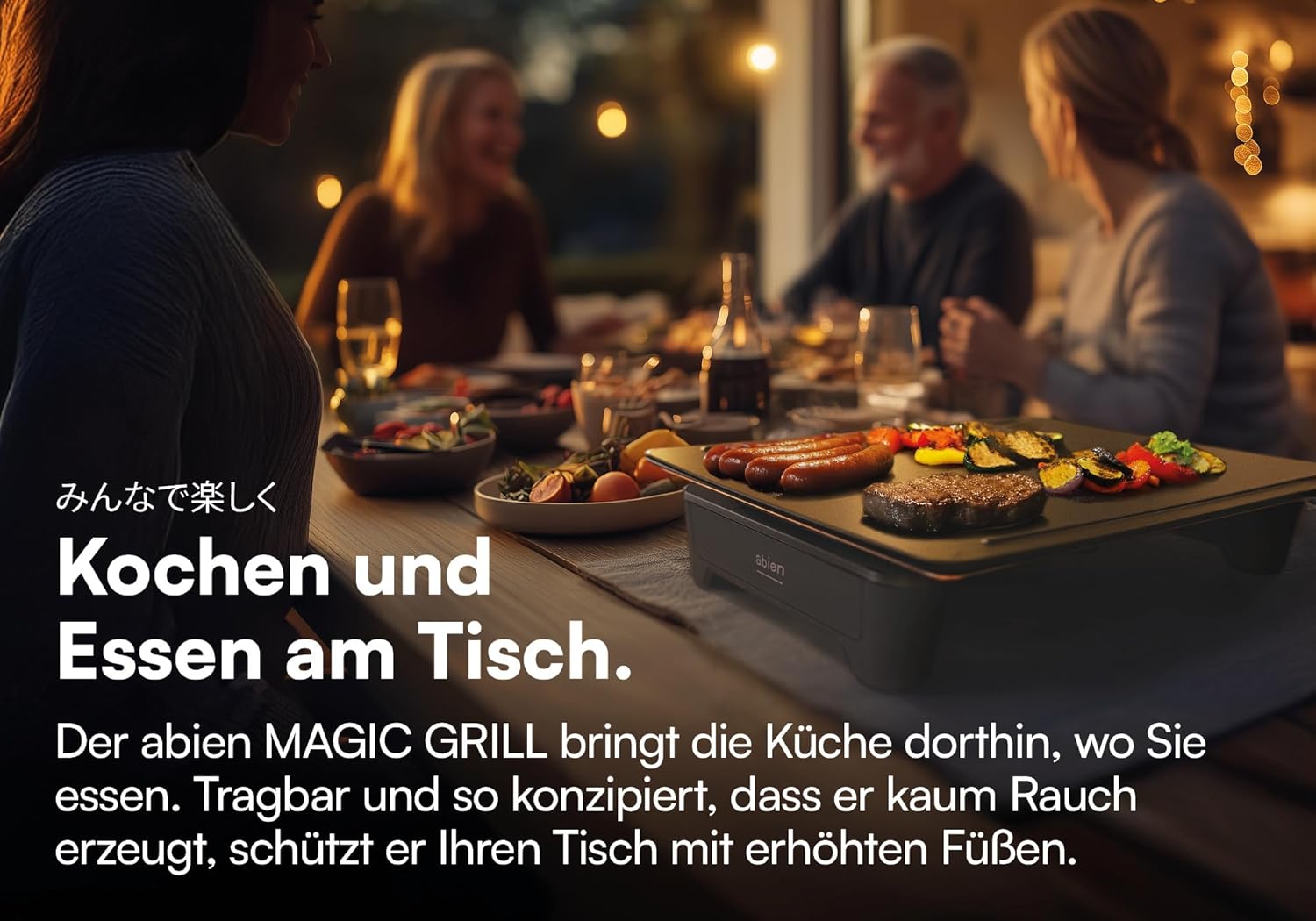 abien MAGIC GRILL - Japanischer Teppanyaki-Elektrogrill - Schwarz von abien