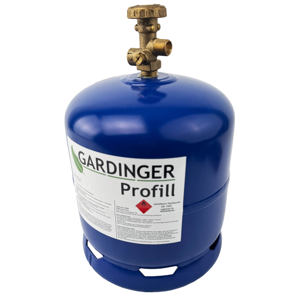Befüllbare Propanflasche Profill907 2,5kg + Umfüllschlauch + Adapter für z.B. VW California von HUW24