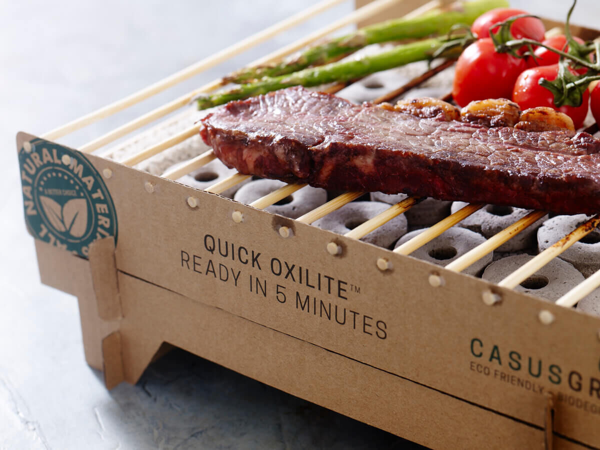 12x Einweg-Grill von CasusGrill: Biologisch abbaubar & aus 100% natürlichen Materialien hergestellt von Casus Grill