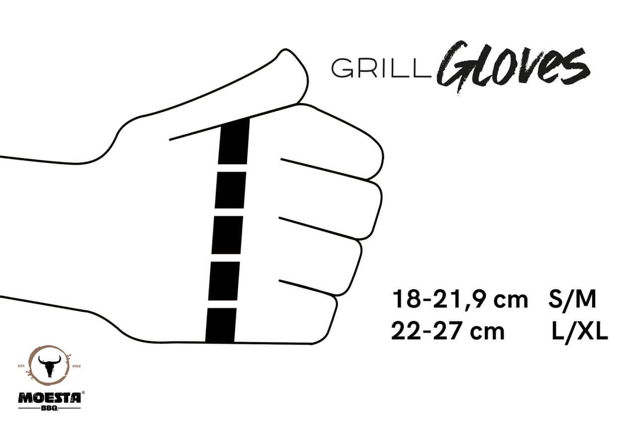 GrillGloves No. 1 - Die Grillhandschuhe der Profis - Größe S / M