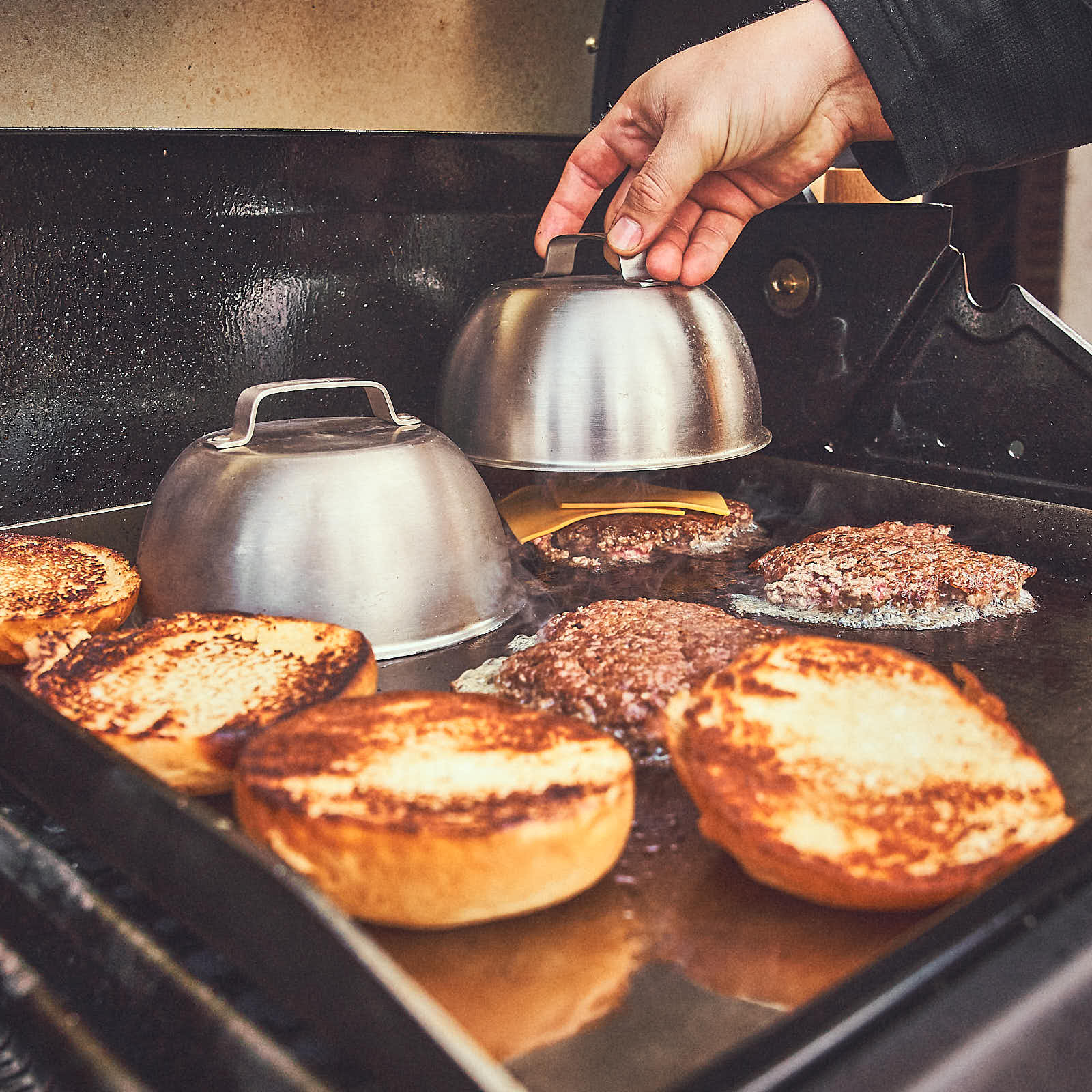 BURNHARD Plancha Grillplatte für den FRED - 41,5 × 40 × 3,5 cm von BURNHARD