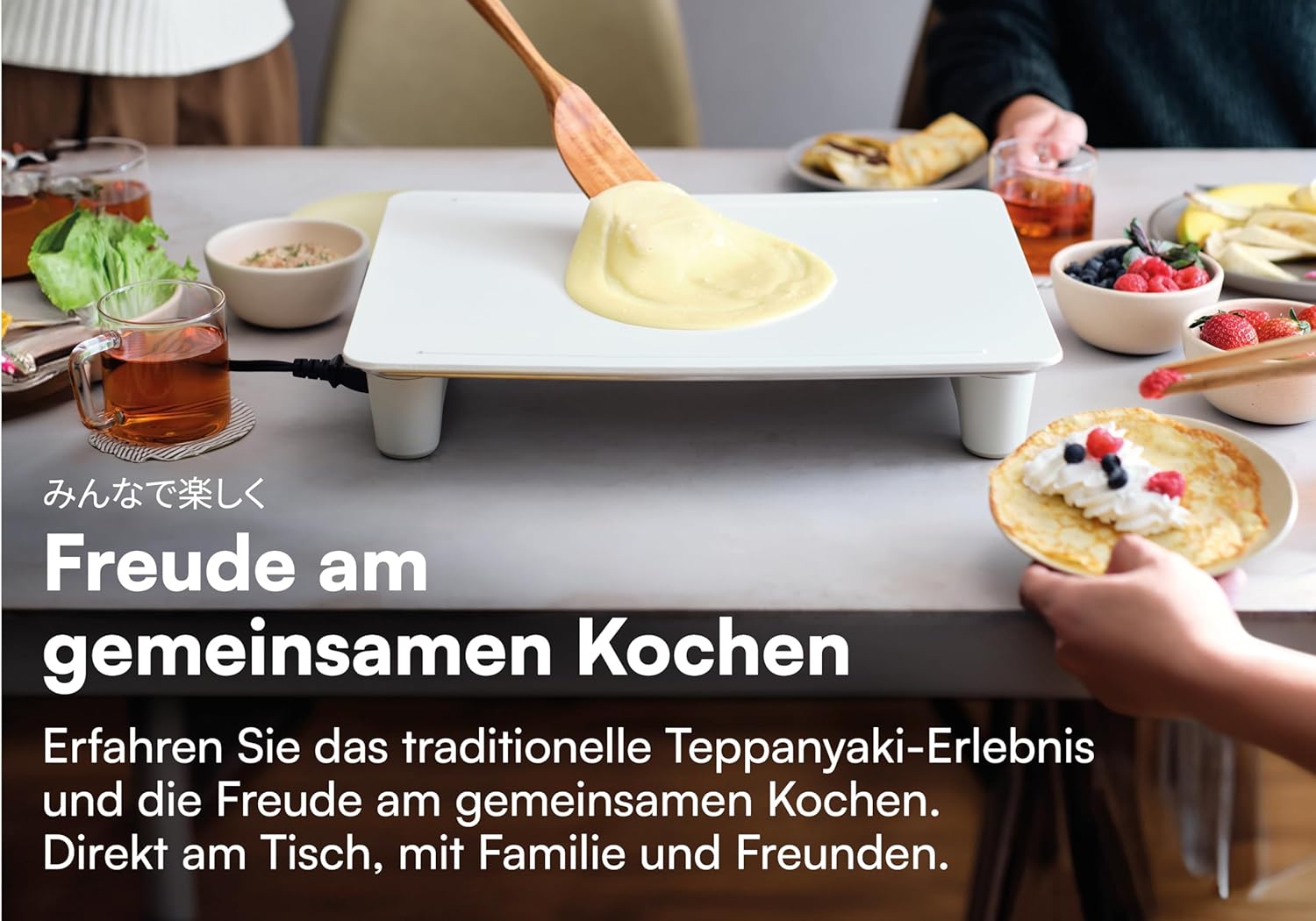 abien MAGIC GRILL - Japanischer Teppanyaki-Elektrogrill - Weiß von abien