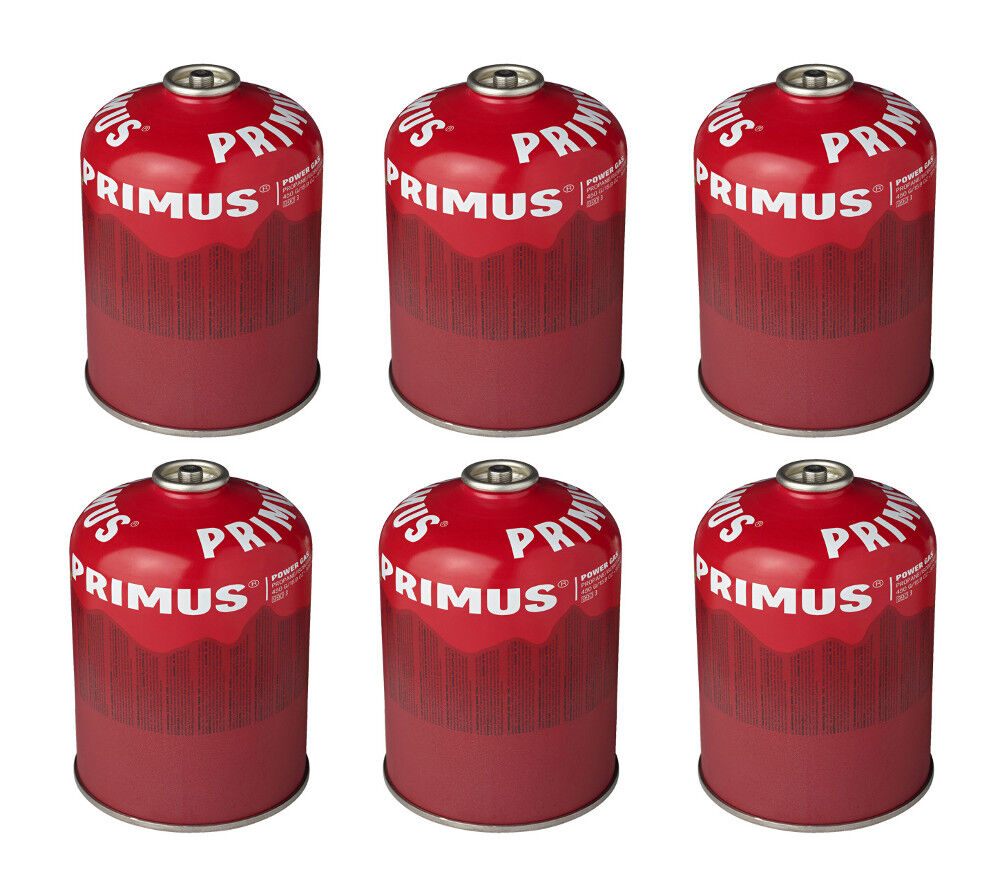 6x Power PRIMUS Gas Ventilgaskartusche mit selbstschließendem Ventil - 450g (PG450-6) von Primus 6x Power PRIMUS Gas Ventilgaskartusche mit selbstschließendem Ventil - 450g (PG450-6) von Primus