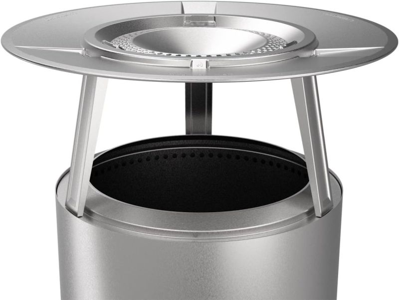 Solo Stove BONFIRE 2.0 Ash Ø 49,5 cm Bundle inkl. Edelstahl Wärmeverteiler + Standfuß + Tragetasche + Sturmfeuerzeug von Solo Stove