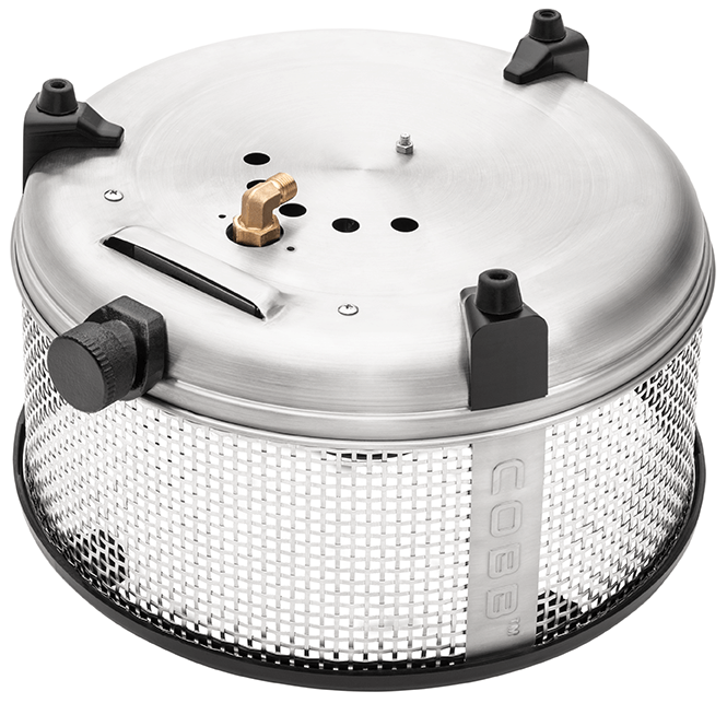 COBB 30 mbar Premier+ Gas DELUXE Camping Gasgrill für Wohnwagen Außensteckdose Komplett Set von Cobb