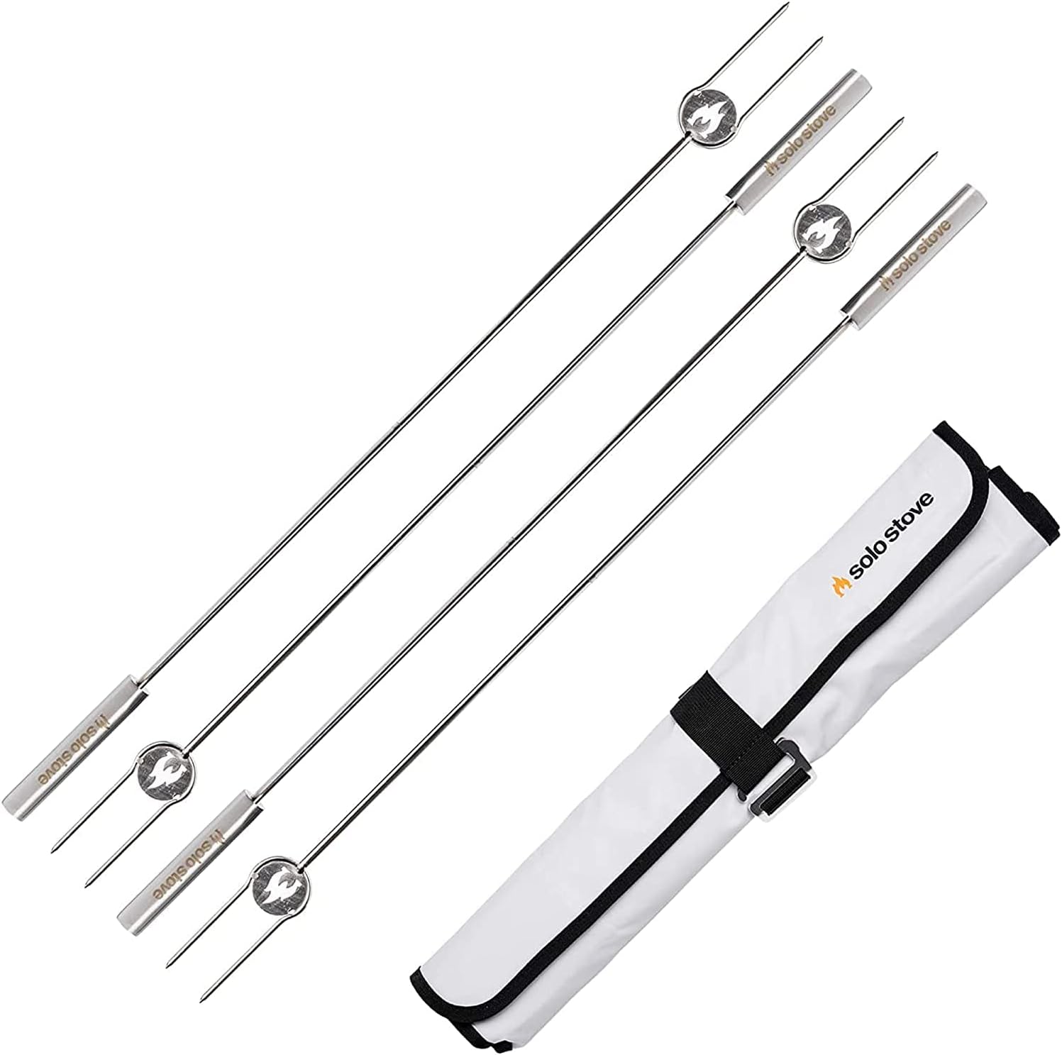 Solo Stove Grillspieße für Feuerschale 4 Stück | Marshmallows - Stockbrot - Würstchen von Solo Stove Solo Stove Grillspieße für Feuerschale 4 Stück | Marshmallows - Stockbrot - Würstchen von Solo Stove