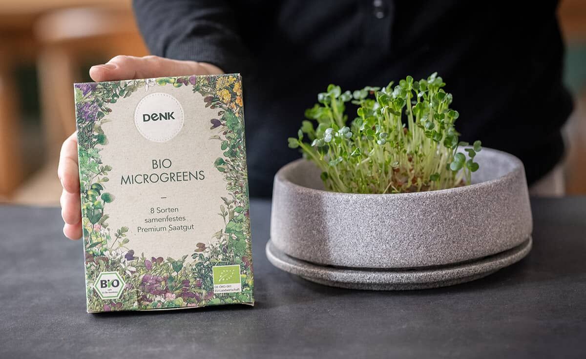 Bio Samen-Set mit 8 verschiedenen Sorten für Mikrogarten | MG-S von DENK Keramik