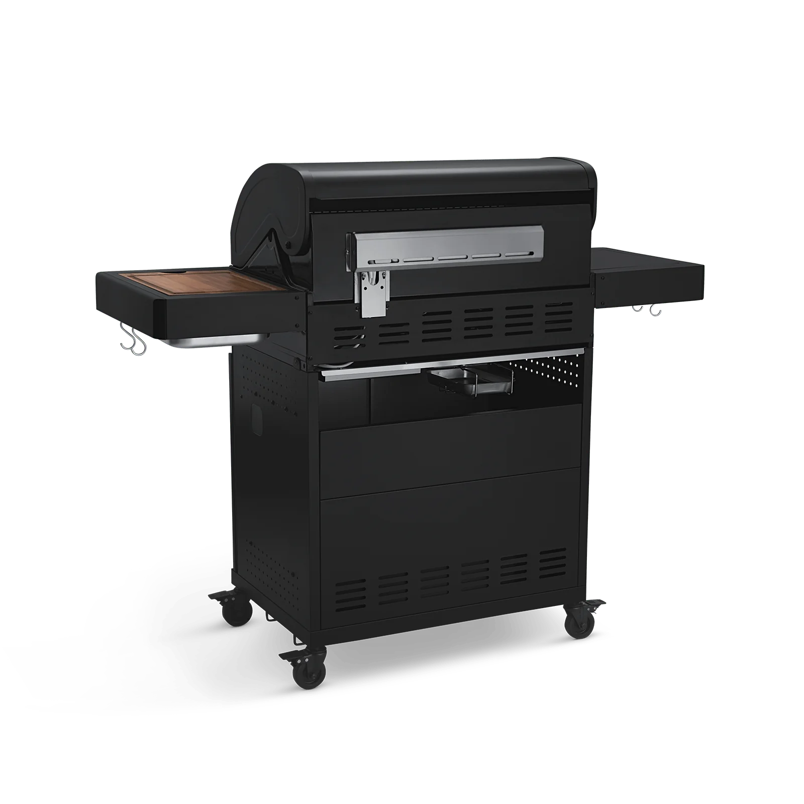 BURNHARD Big FRED Deluxe Gasgrill 4-Brenner in der Farbe Schwarz mit Gusseisenrost von BURNHARD