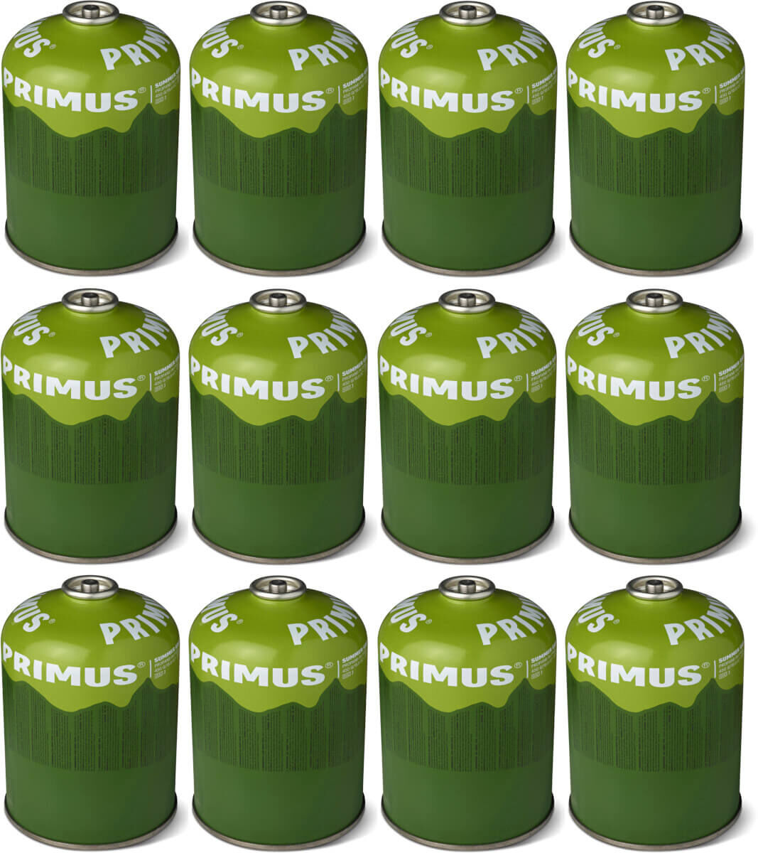 12x PRIMUS Summer Gas Ventilgaskartusche mit selbstschließendem Ventil - 450g (PGS450) von Primus 12x PRIMUS Summer Gas Ventilgaskartusche mit selbstschließendem Ventil - 450g (PGS450) von Primus