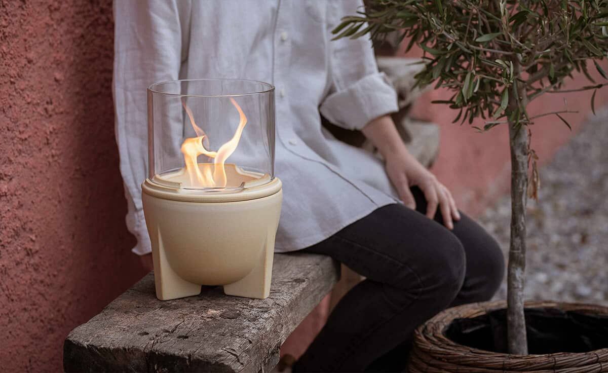 DENK Keramik Lichtglas-Aufsatz für Schmelzfeuer® Outdoor CeraNatur® ~ SFD-LGA von DENK Keramik