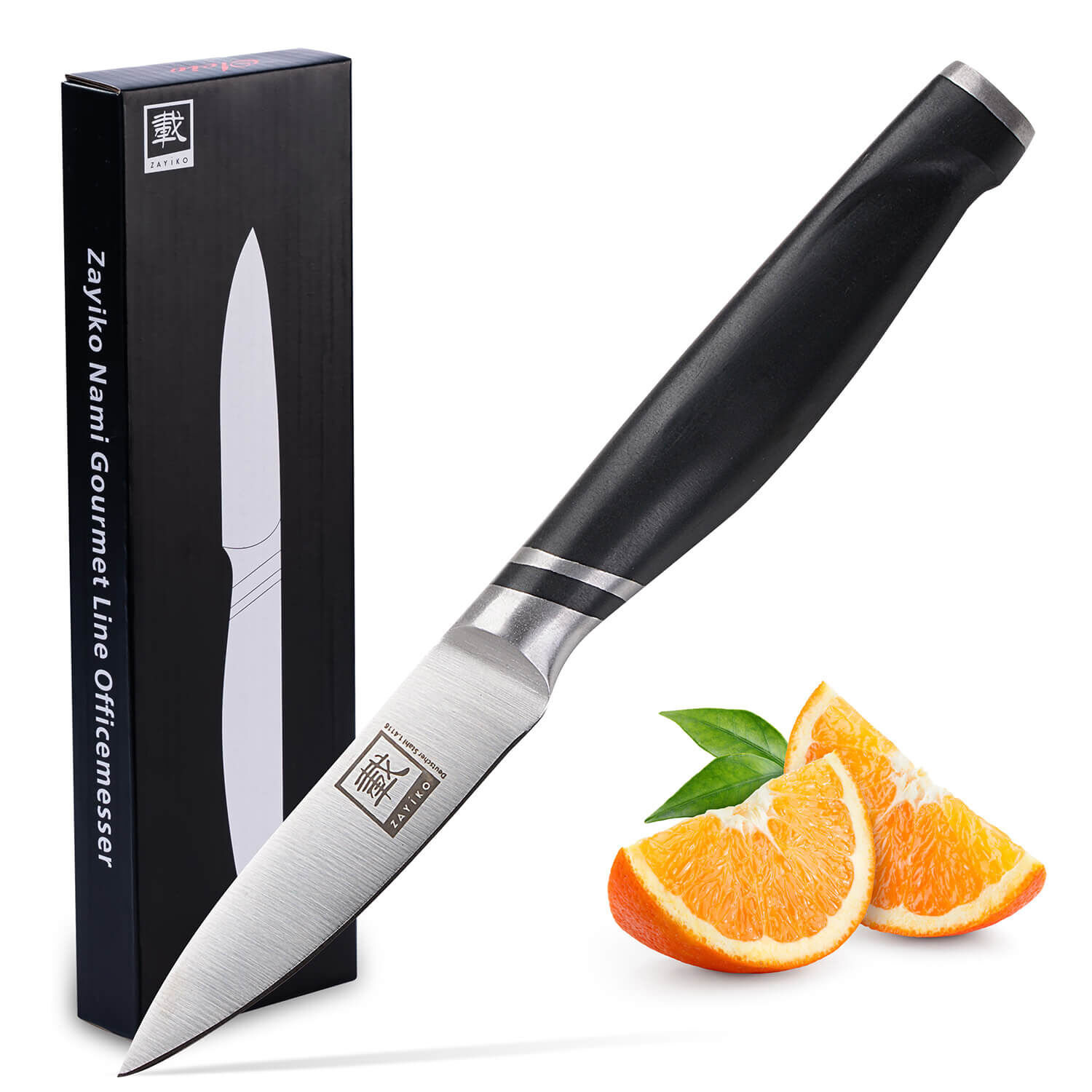 Zayiko NAMI Serie Officemesser 8,50 cm Klinge | Deutscher Edelstahl | Ergonomischer ABS Griff von Zayiko Zayiko NAMI Serie Officemesser 8,50 cm Klinge | Deutscher Edelstahl | Ergonomischer ABS Griff von Zayiko