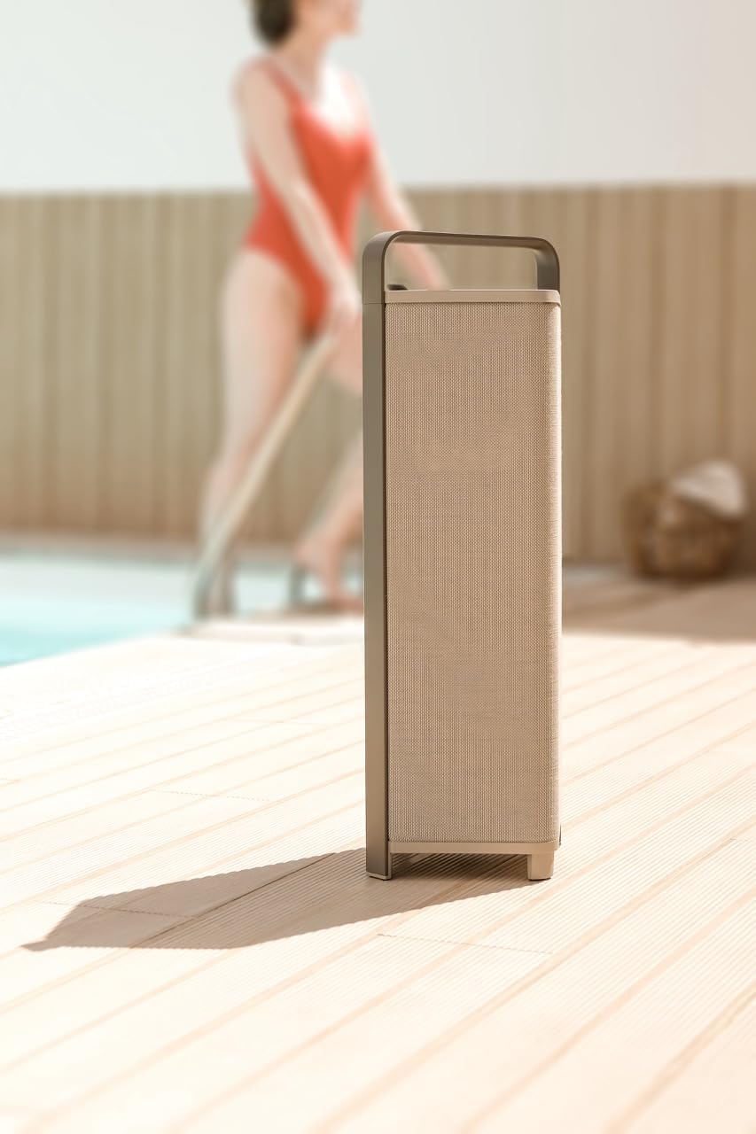 sonoro Escape P9 Outdoor Bluetooth tragbare HiFi Lautsprecher - IPX4 wetterfest - 100 Watt - 16h Akkulaufzeit - Farbe Tan von Sonoro