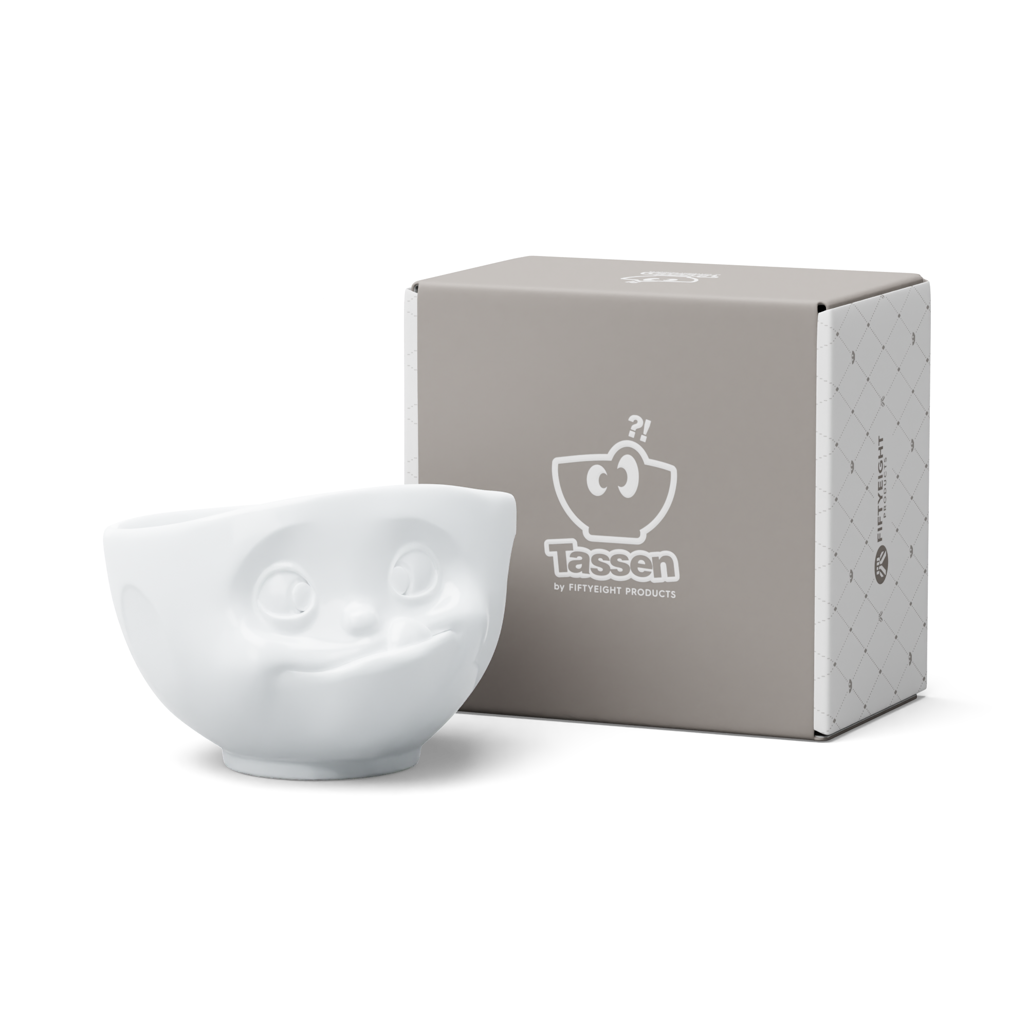 58products | Schale Lecker in weiß 500ml ideal für leckeres Müsli + Suppen + Salate + Pasta + Süßigkeiten | Made in Germany von 58products