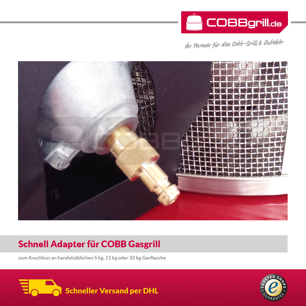 2m Adapter Set für Cobb Gas DELUXE 2.0 + SKOTTI zum Anschluss auf 5kg - 11kg Gasflasche (CG2000) von GOK 2m Adapter Set für Cobb Gas DELUXE 2.0 + SKOTTI zum Anschluss auf 5kg - 11kg Gasflasche (CG2000) von GOK