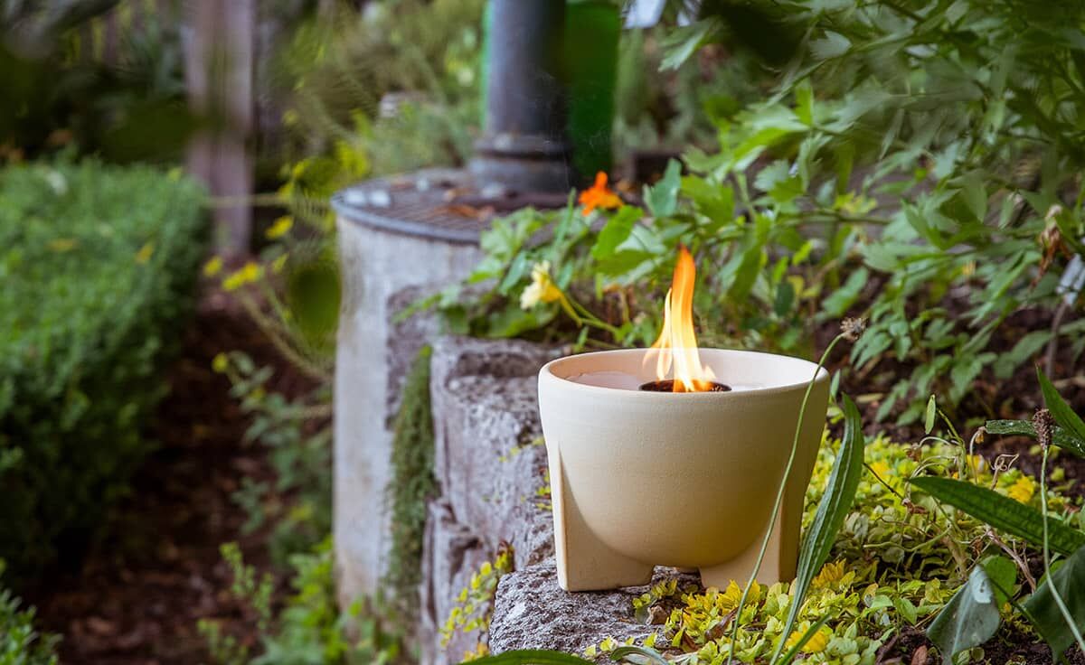 DENK Keramik Schmelzfeuer Outdoor CeraNatur - Die windsichere Gartenfackel zum Kerzen-Recyceln - SFD von DENK Keramik