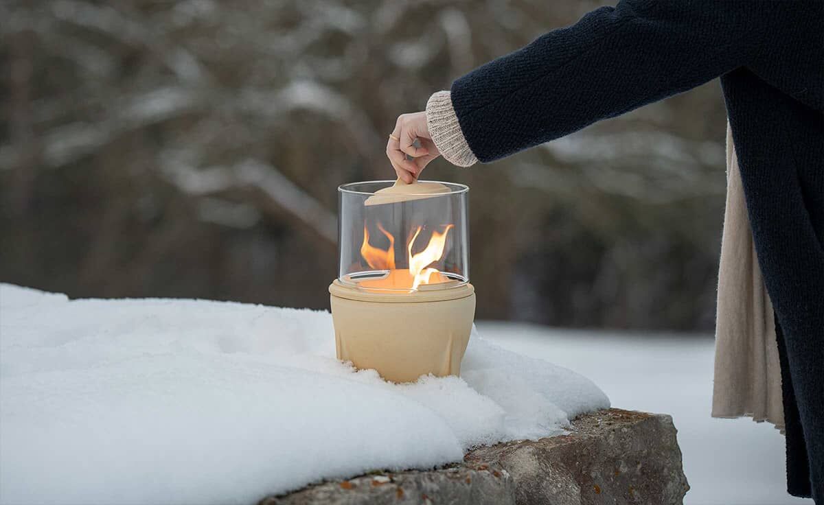 DENK Keramik Lichtglas-Aufsatz für Schmelzfeuer® Outdoor CeraNatur® ~ SFD-LGA von DENK Keramik