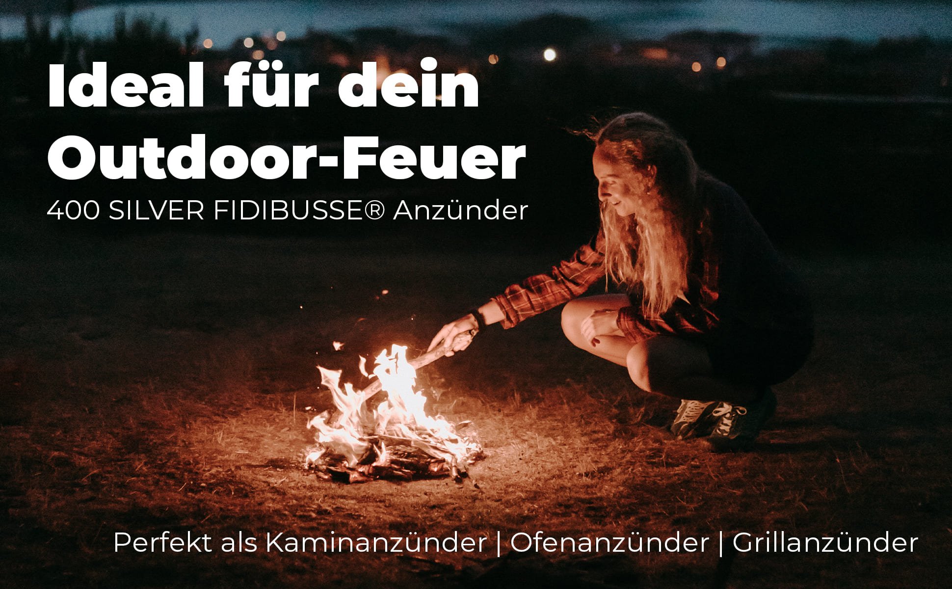 400 SILVER FIDIBUSSE® Anzünder | Kaminanzünder | Ofenanzünder | Grillanzünder von SILVER GmbH