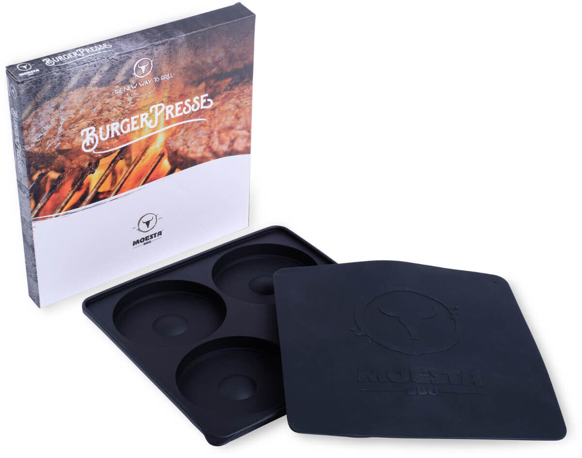 BurgerPresse No.1 - Die 4-Fach Silikon Hamburgerpresse ~ Moesta BBQ von Moesta BBQ