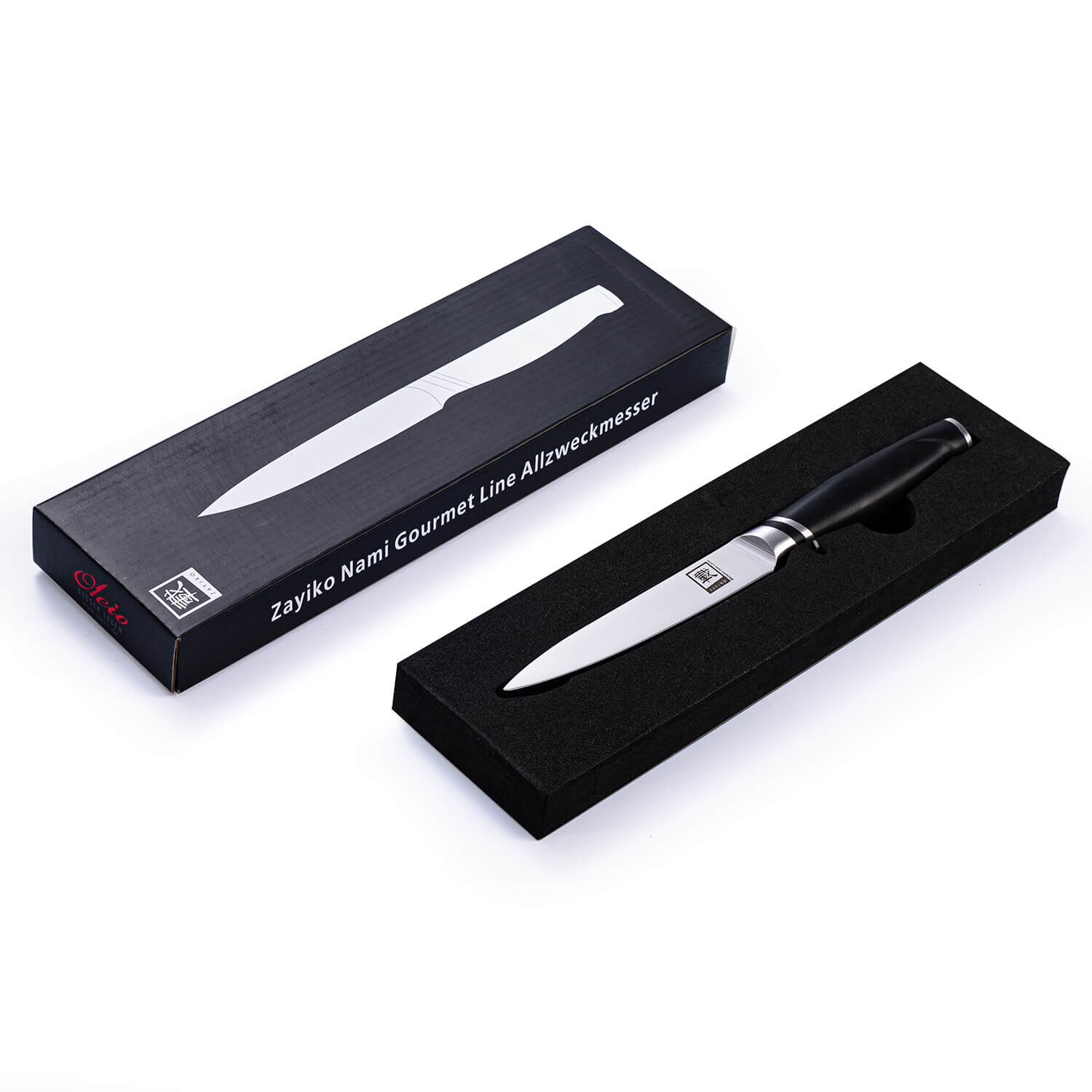 Zayiko NAMI Serie Officemesser 8,50 cm Klinge | Deutscher Edelstahl | Ergonomischer ABS Griff von Zayiko