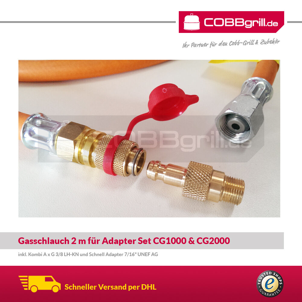 Cobb Premier Gas Grill Multifunktionsküche inkl. Adapter Set 5m (CG5000) für 5kg oder 11kg Gasflasch