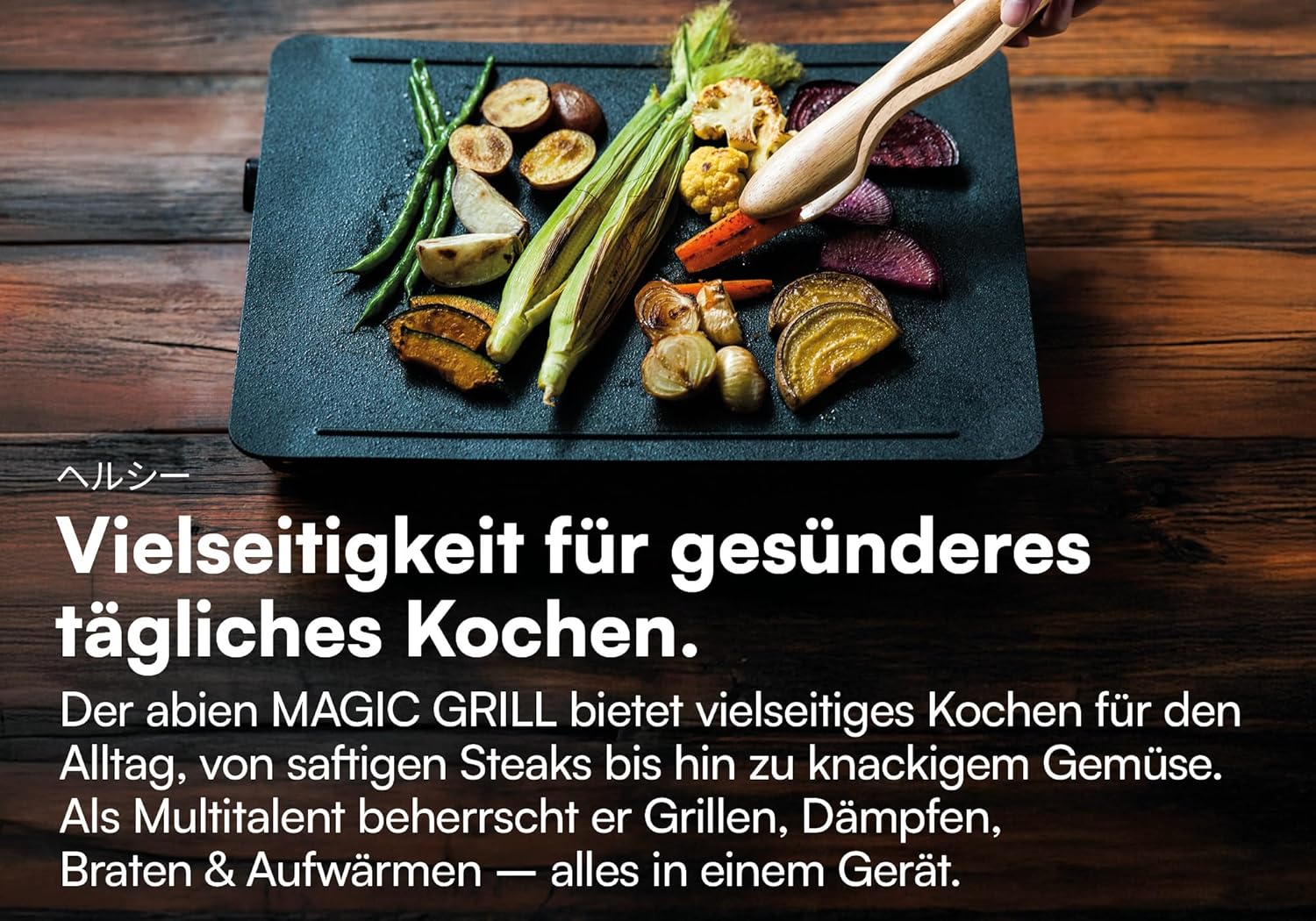 abien MAGIC GRILL - Japanischer Teppanyaki-Elektrogrill - Schwarz von abien