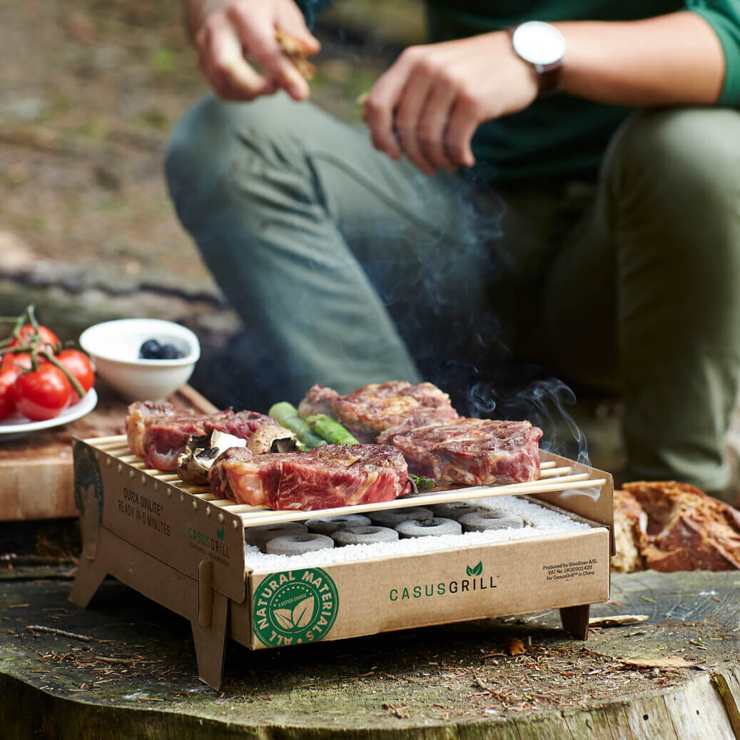 12x Einweg-Grill von CasusGrill: Biologisch abbaubar & aus 100% natürlichen Materialien hergestellt von Casus Grill
