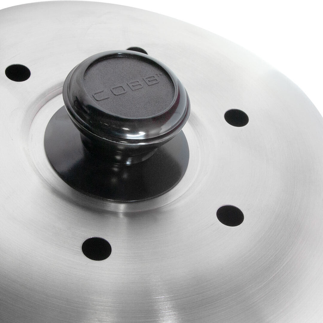 Cobb PRO BLACK Holzkohle Grill inkl. Grillplatte ~ 5-teilig inkl. Cobble Stone| SET 1 von Cobb