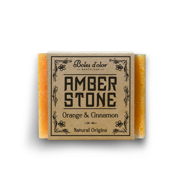 Amber Stone - Orange & Cinnamon - Duft in Quadratform - All Natural Range Serie Amber Stone - Orange & Cinnamon - Duft in Quadratform - All Natural Range Serie